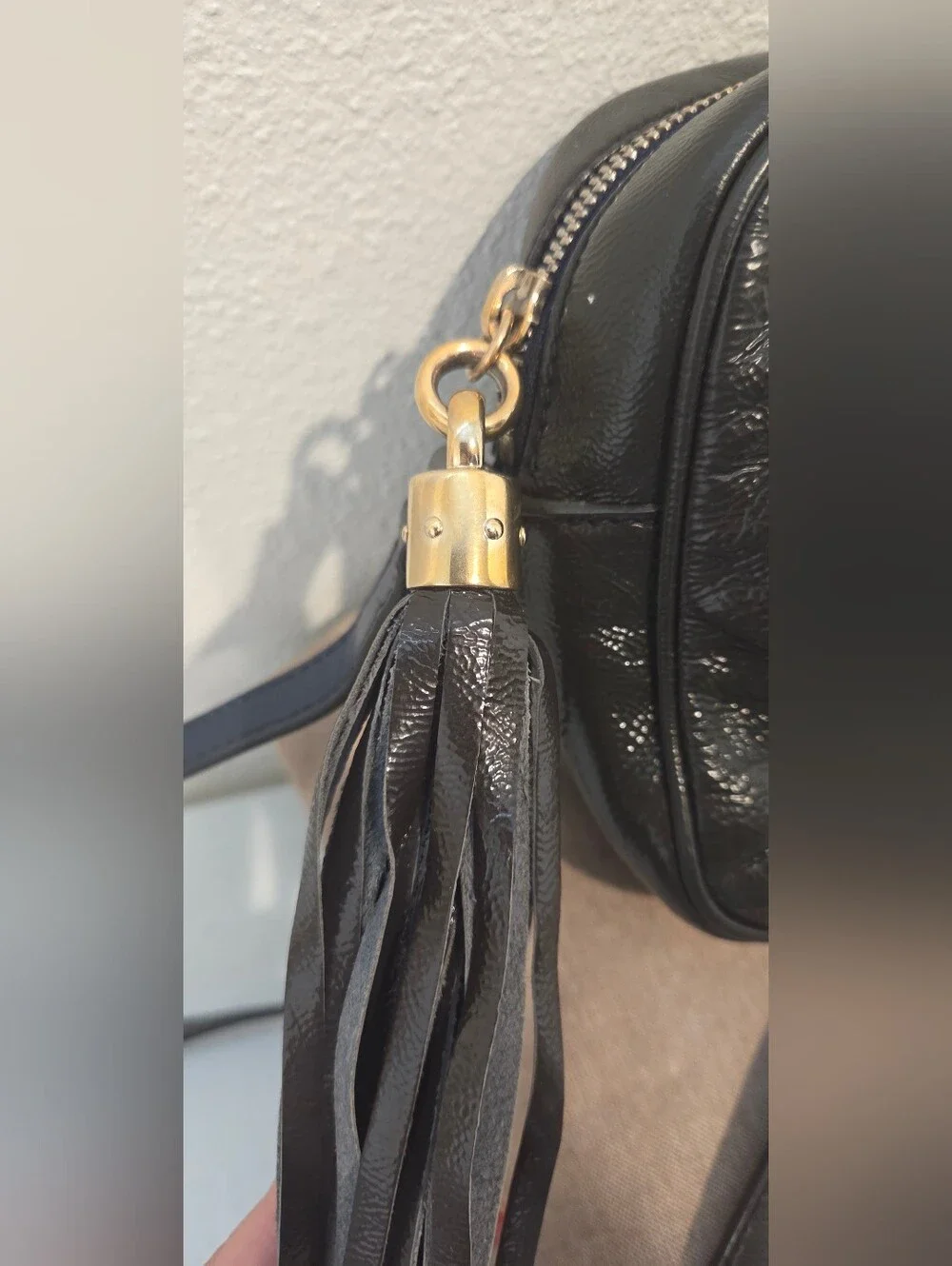 Gucci Soho Disco Patent Leather Crossbody Bag